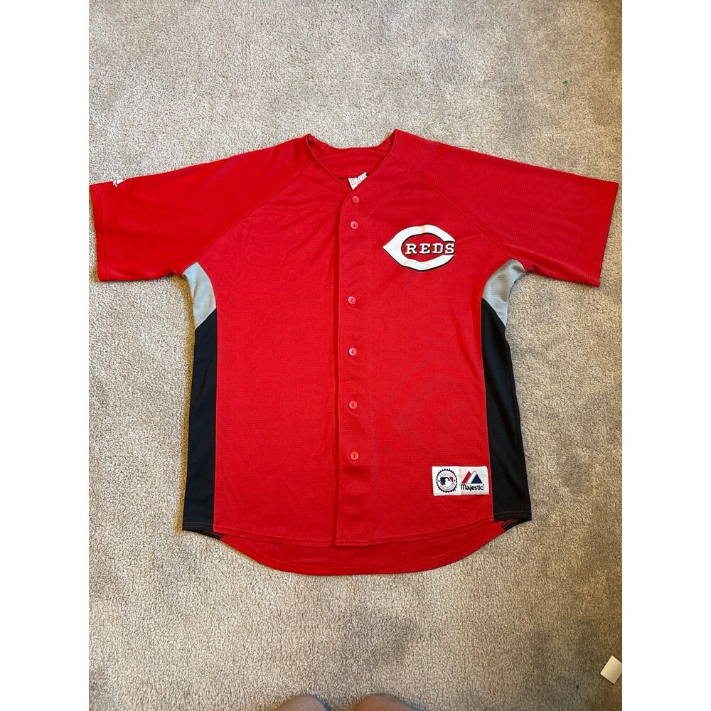Cincinnati Reds Vintage Majestic Men’s MLB Baseball Jersey Size Large